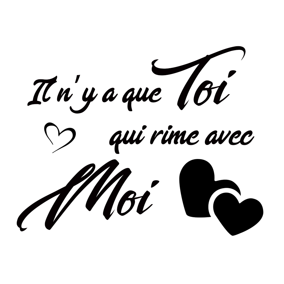 Carte Romantique "Il n'y a que Toi qui Rime avec Moi" avec Coffret Cadeau Élégant – Cadeau Idéal pour Toutes les Occasions Spéciales | Jessemade