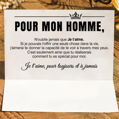 Carte de Vœux Romantique 8x8 cm - Déclaration d'Amour Touchante | Jessemade