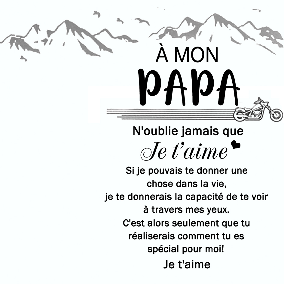 À MON PAPA- Carte de Voeux : "N'oublie jaimais que je t'aime" | Jessemade