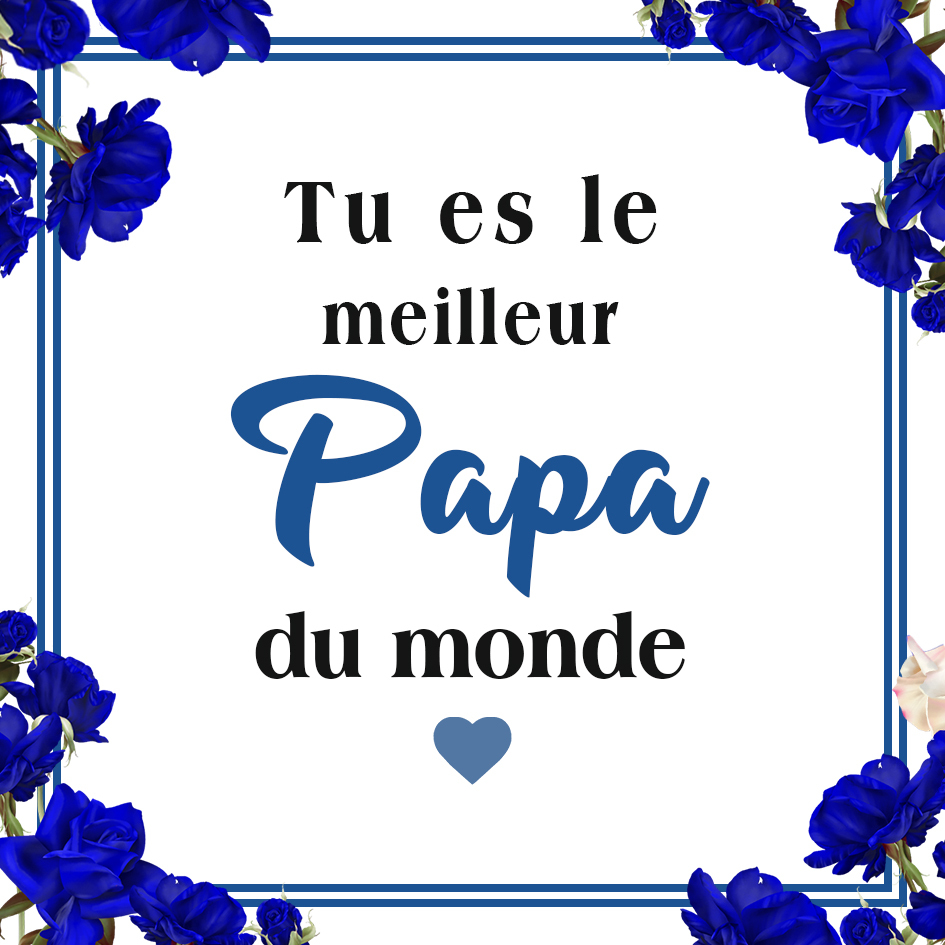 Carte message pour papa – "Tu es le meilleur papa du monde", souvenir touchant et décoratif | Jessemade