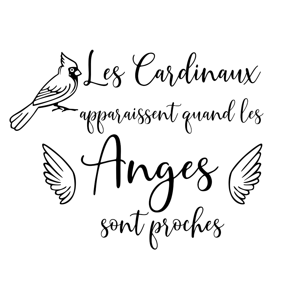 Carte Commémorative « Les Cardinaux apparaissent quand les Anges sont proches » Carte de Message en Papier | Jessemade