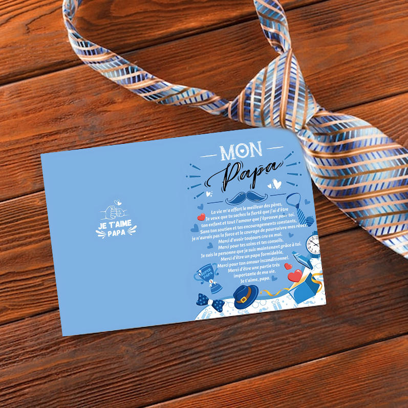 Carte deRemerciement pour Papa Carte de Fête des Pères | Jessemade