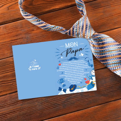 Carte deRemerciement pour Papa Carte de Fête des Pères | Jessemade
