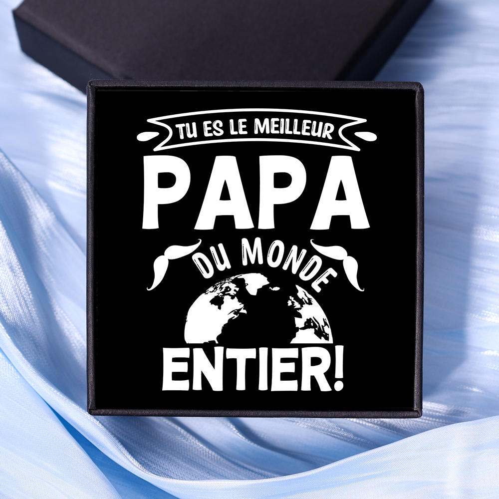 Carte « Tu es le meilleur papa du monde entier » – Carte avec Coffret Cadeau | Jessemade