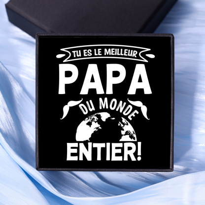 Carte « Tu es le meilleur papa du monde entier » – Carte avec Coffret Cadeau | Jessemade