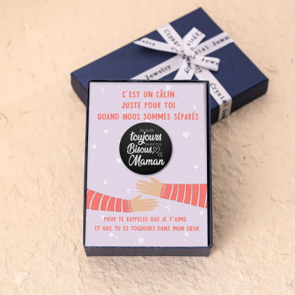 Porte-Clés Personnalisé avec Texte Personnalisable au Dos - Cadeau pour la Rentrée Scolaire | Jessemade