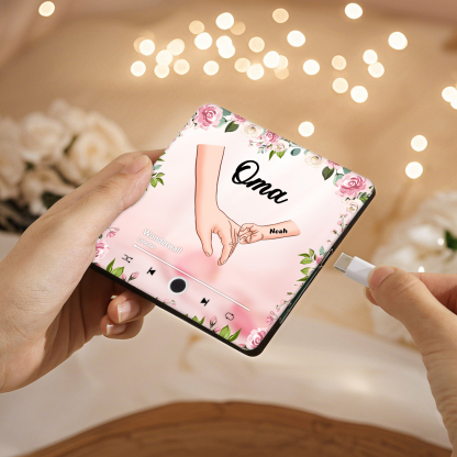 À Maman/Mamie - Aimant Frigo Musical Personnalisé avec 1 Prénom et Texte Aimant De Réfrigérateur pour Femme | Jessemade