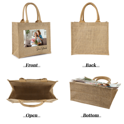 Sac Fourre-Tout Personnalisé avec 1 Photo et Prénom