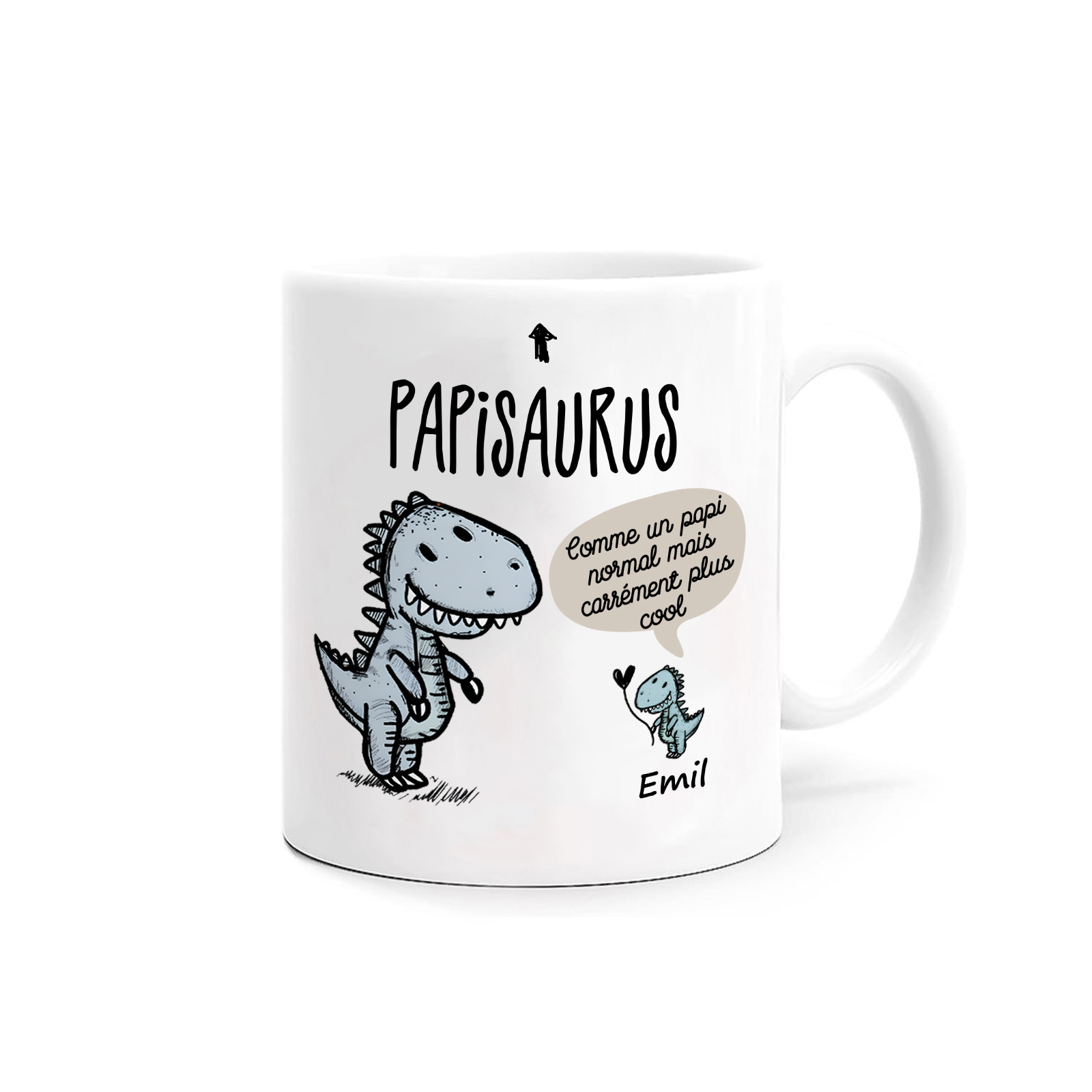 À Mamie/Papi Tasse Dinosaure 1 Prénom Personnalisés Cadeau Mamiesaurus/Papisaurus | Jessemade