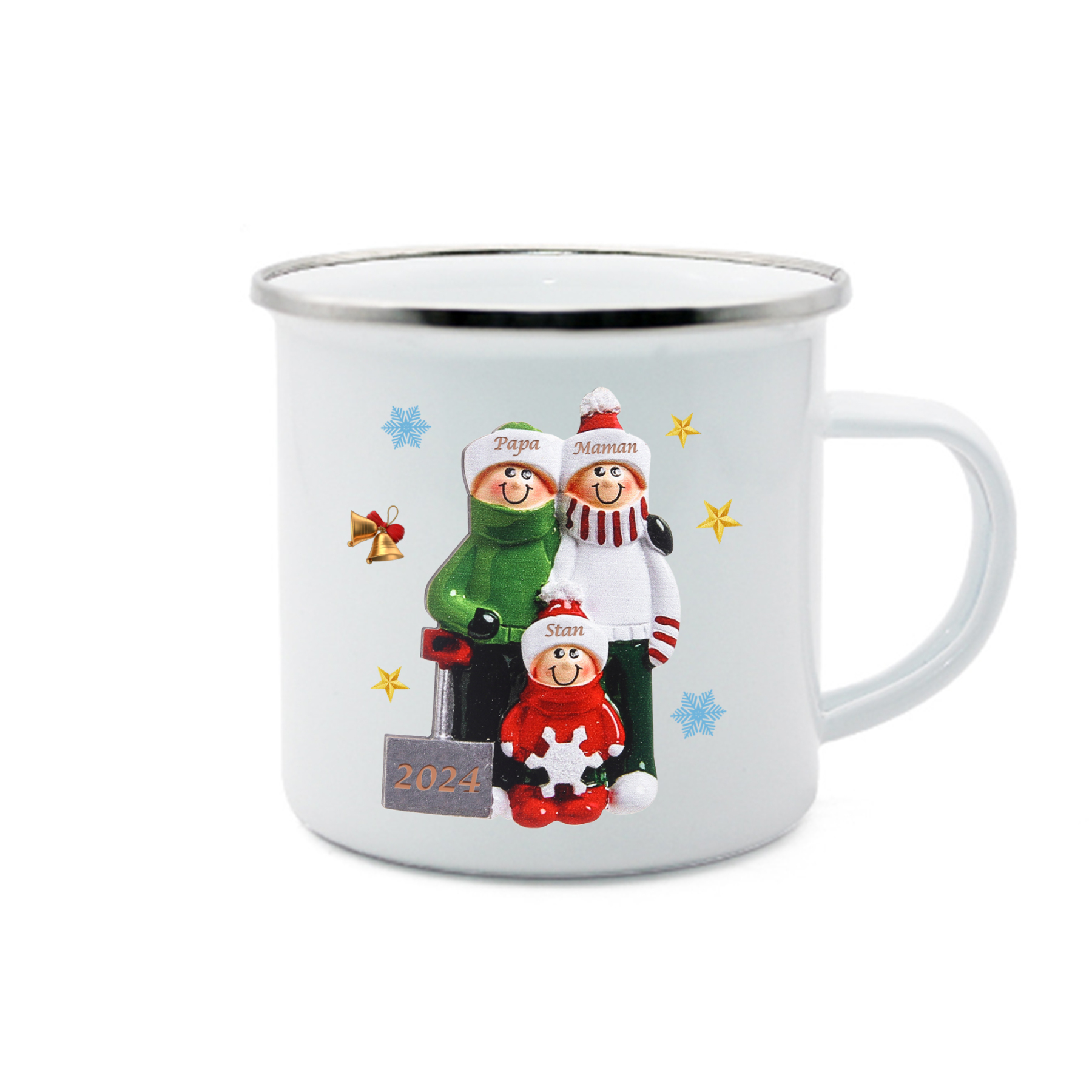 [Copy]Tasse Noël 2 Prénoms Personnalisés avec années Cadeau Noël | Jessemade