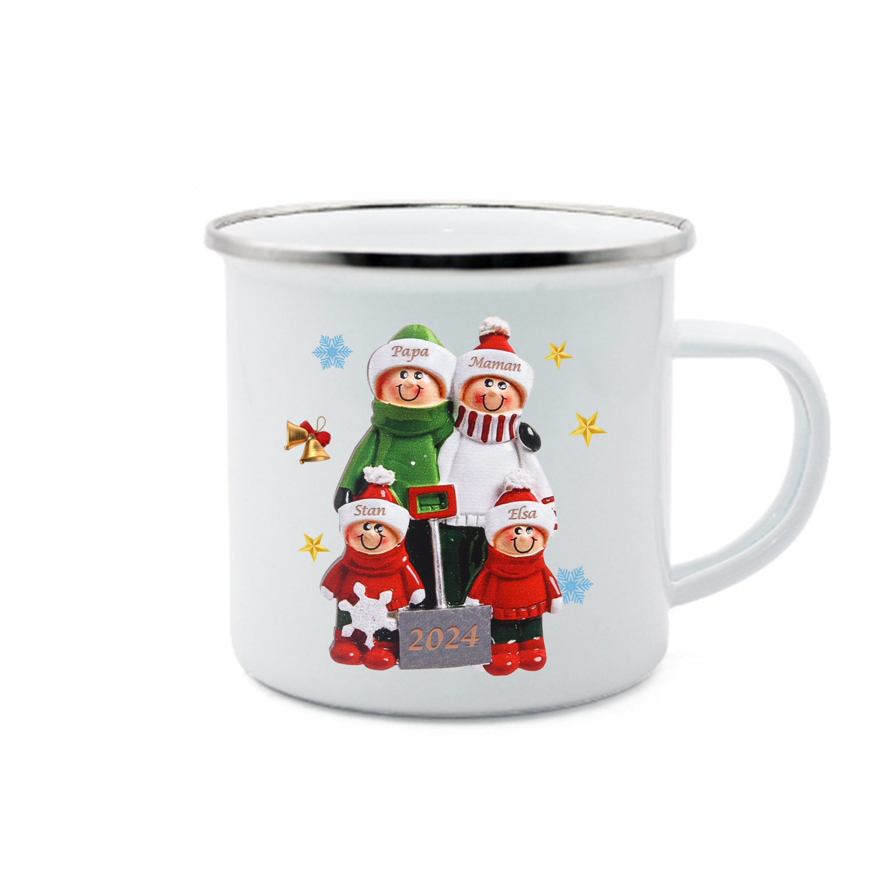 [Copy]Tasse Noël 3 Prénoms Personnalisés avec années Cadeau Noël | Jessemade