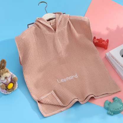 Serviette de Bain à Capuche Personnalisée avec Prénom | Microfibre Légère | Jessemade