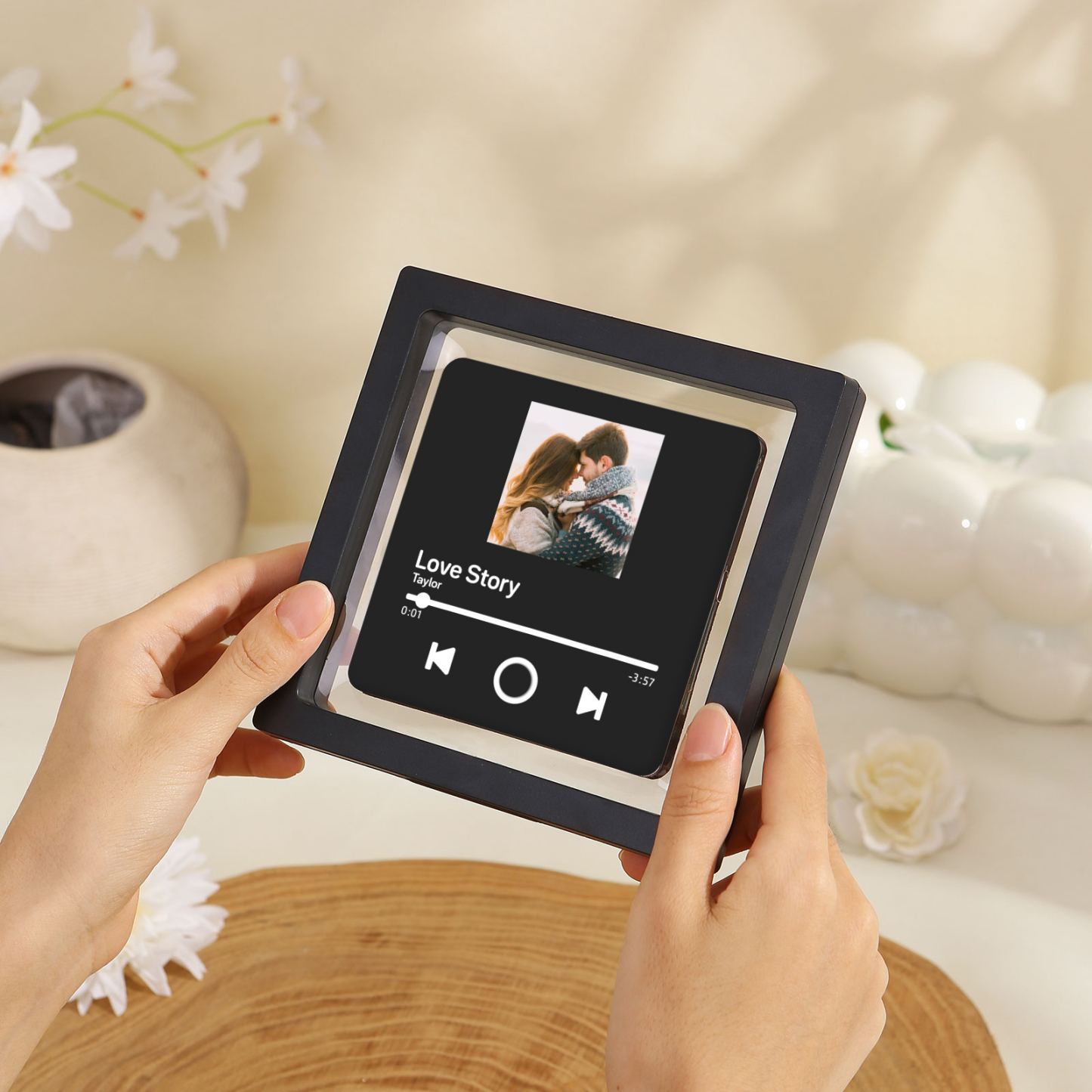 Aimant De Réfrigérateur de Musique Personnalisé avec Photo pour Couple | Jessemade