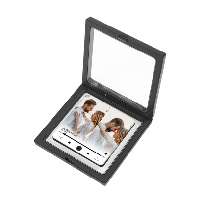 Aimant De Réfrigérateur Blanc de Musique Personnalisé avec 2 Photos pour Couple | Jessemade