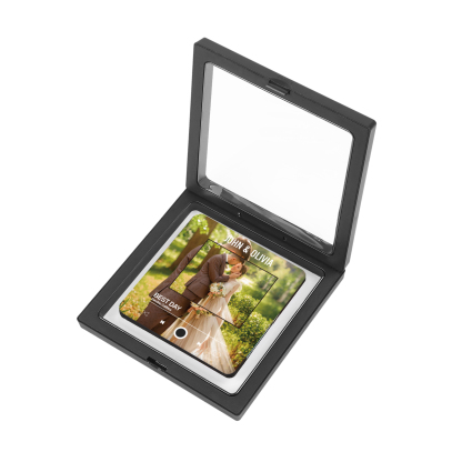 Aimant De Réfrigérateur de Musique Personnalisé avec 2 Prénoms et 1 Photo pour Couple | Jessemade