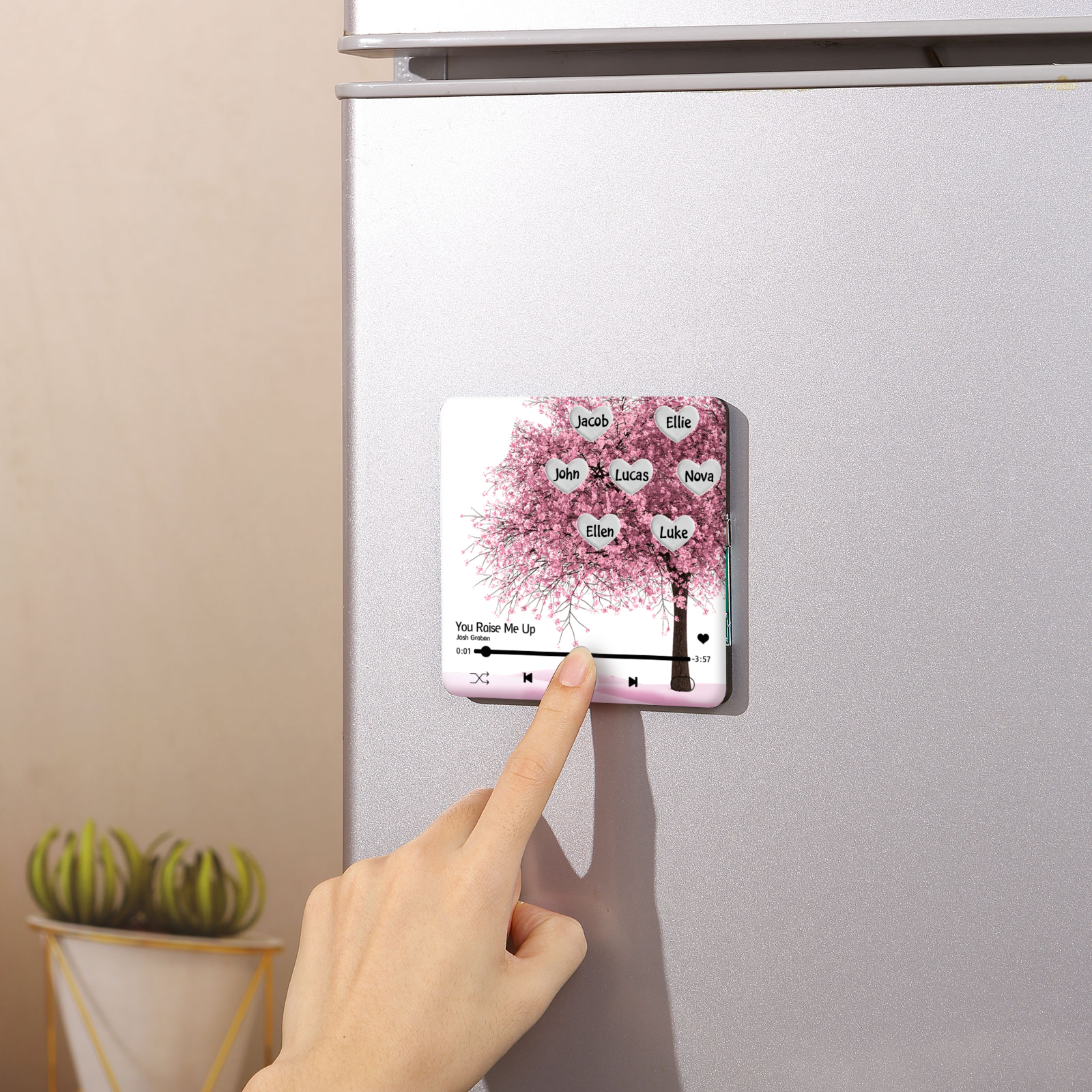 Aimant De Frigo 7 Prénoms Personnalisés Sticker Magnétique Musical Personnalisé pour Réfrigérateur| Jessemade