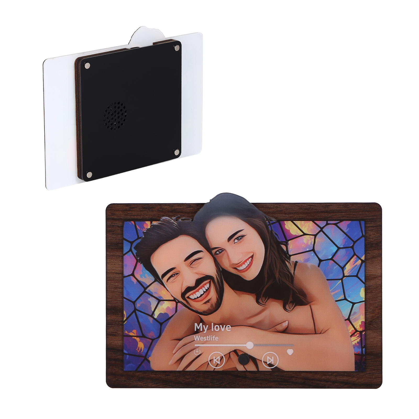 Aimant Frigo de Musique Photo Personnalisée Aimant De Réfrigérateur pour Couple | Jessemade