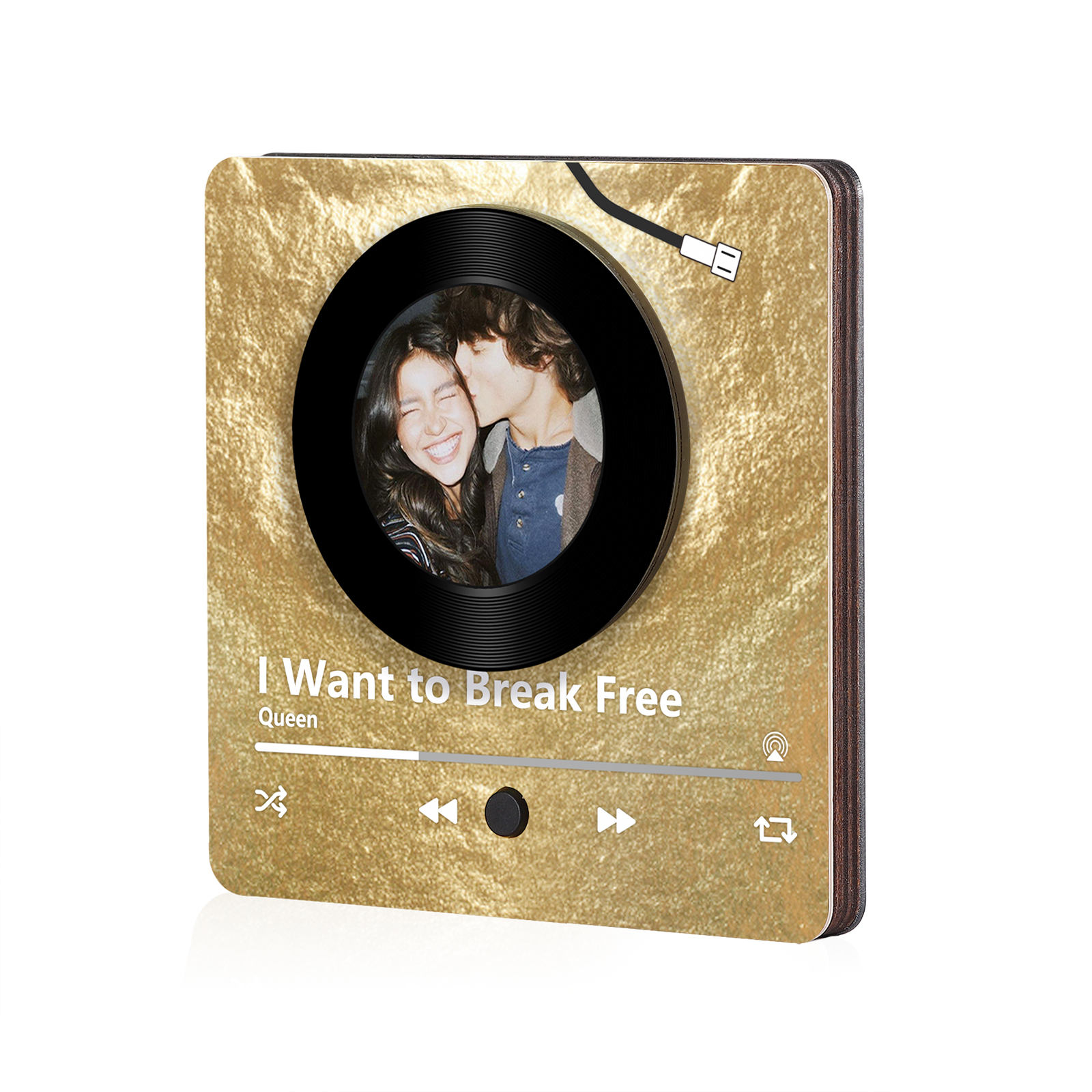 Aimant Frigo Musical Personnalisé avec Photo et Spotify Aimant De Réfrigérateur pour Couple | Jessemade