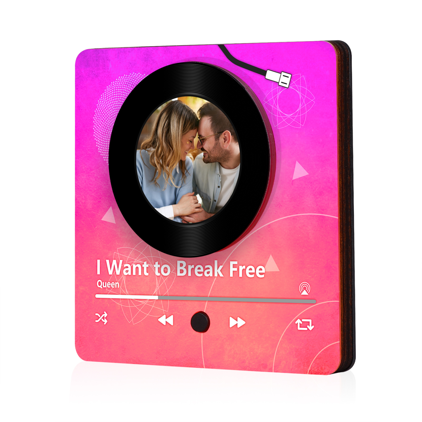 Aimant Frigo Musical Personnalisé avec Photo et Spotify Aimant De Réfrigérateur pour Couple | Jessemade