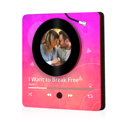 Aimant Frigo Musical Personnalisé avec Photo et Spotify Aimant De Réfrigérateur pour Couple | Jessemade