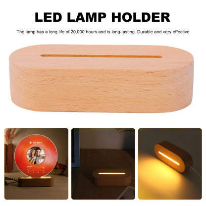 Lampe de chevet LED Texte Spotify et Photo Personnalisés LED Lumières pour Couple | Jessemade