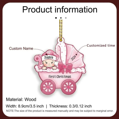 Ornements de Noël 1 Prénom Personnalisé cadeau pour BéBé