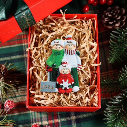 Décoration Sapin Noël Poupée 2-8 Prénoms Personnalisés avec Texte