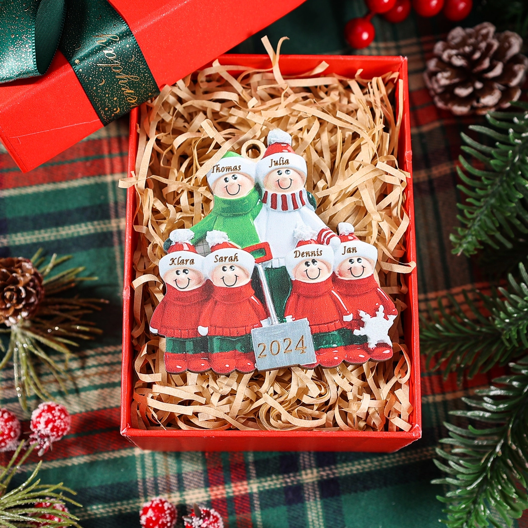 Décoration Sapin Noël Poupée 2-8 Prénoms Personnalisés avec Texte