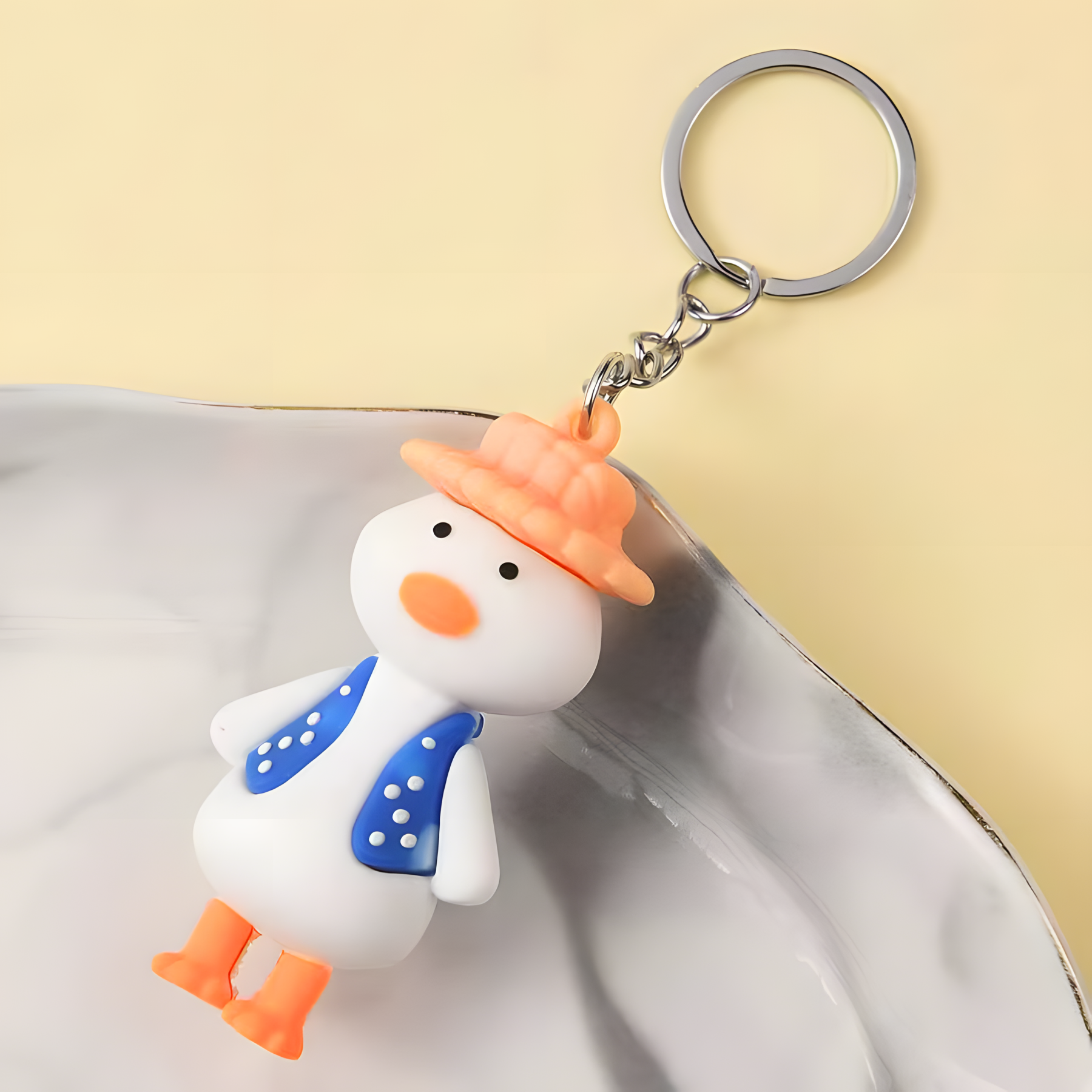 Porte-clés Canard en Résine Adorable｜Jessemade