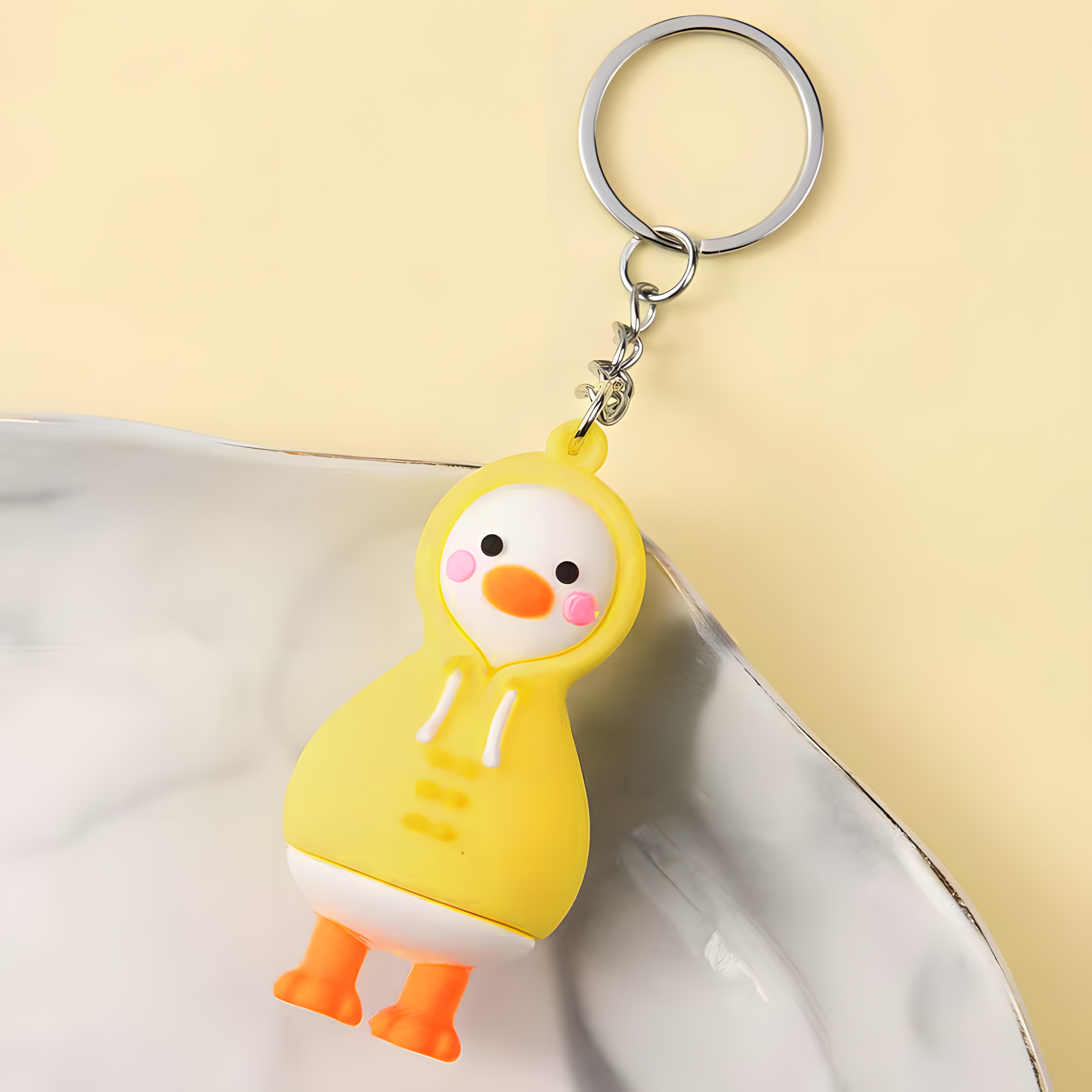 Porte-clés Canard en Résine Adorable｜Jessemade