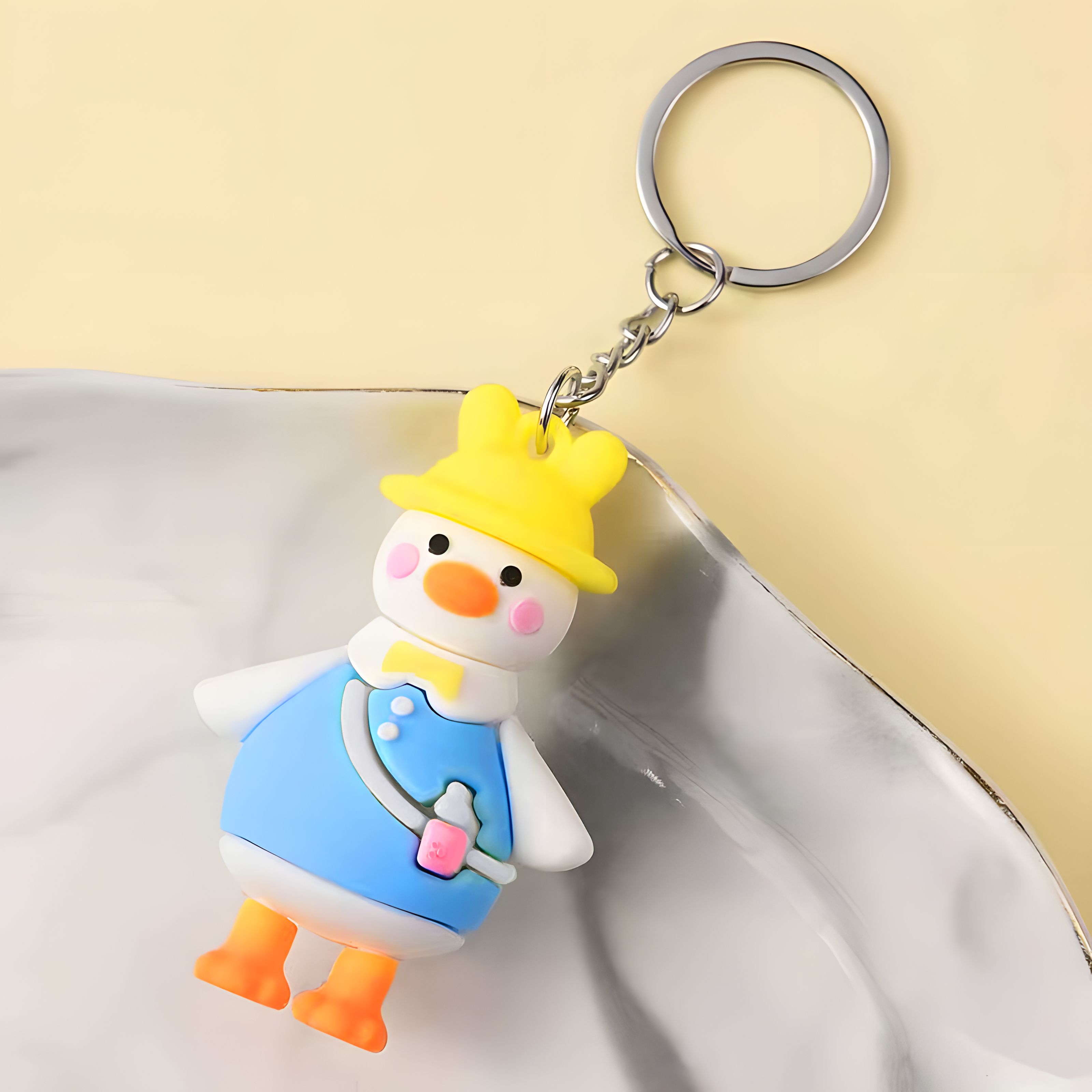Porte-clés Canard en Résine Adorable｜Jessemade