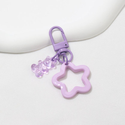 Porte-clés Étoilé en Plastique Coloré｜Jessemade