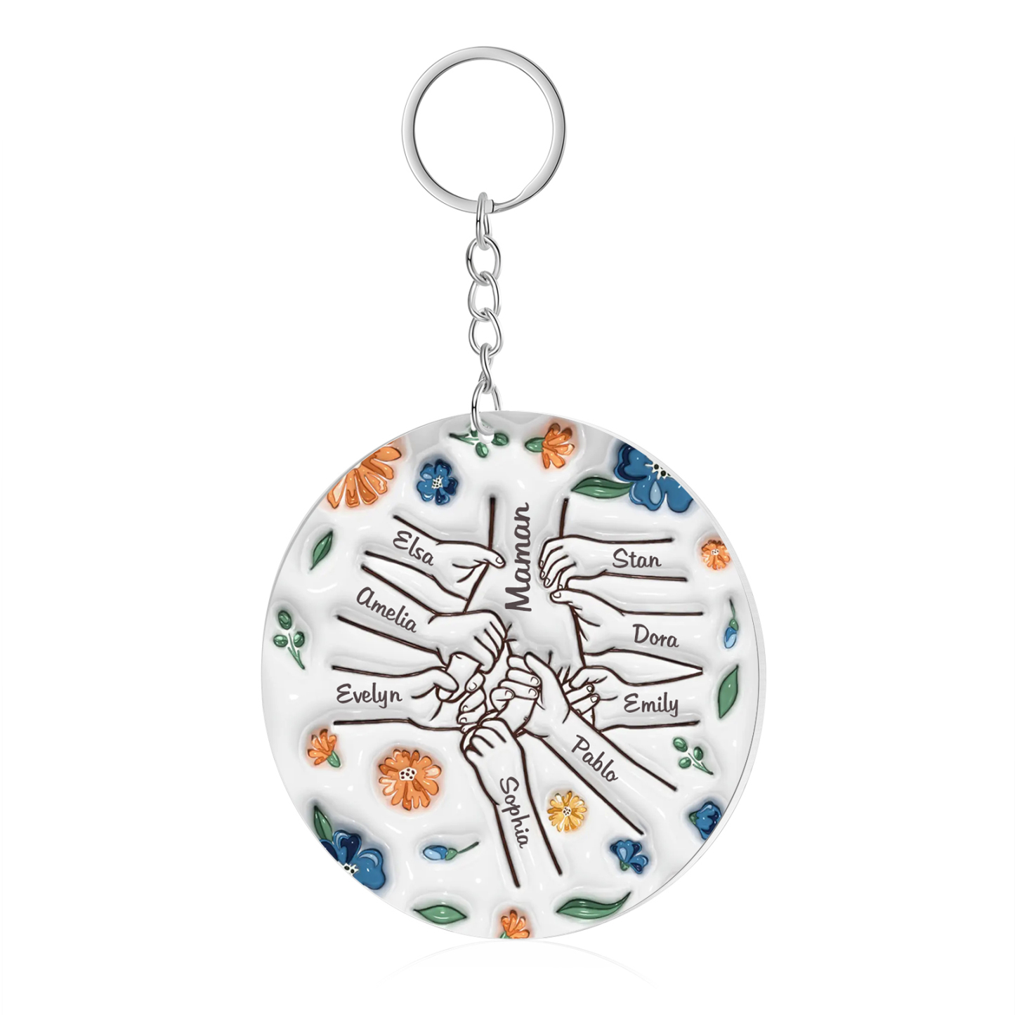 Ornements Acrylique main 9 Prénoms Personnalisés Émotionnel et Pratiqu