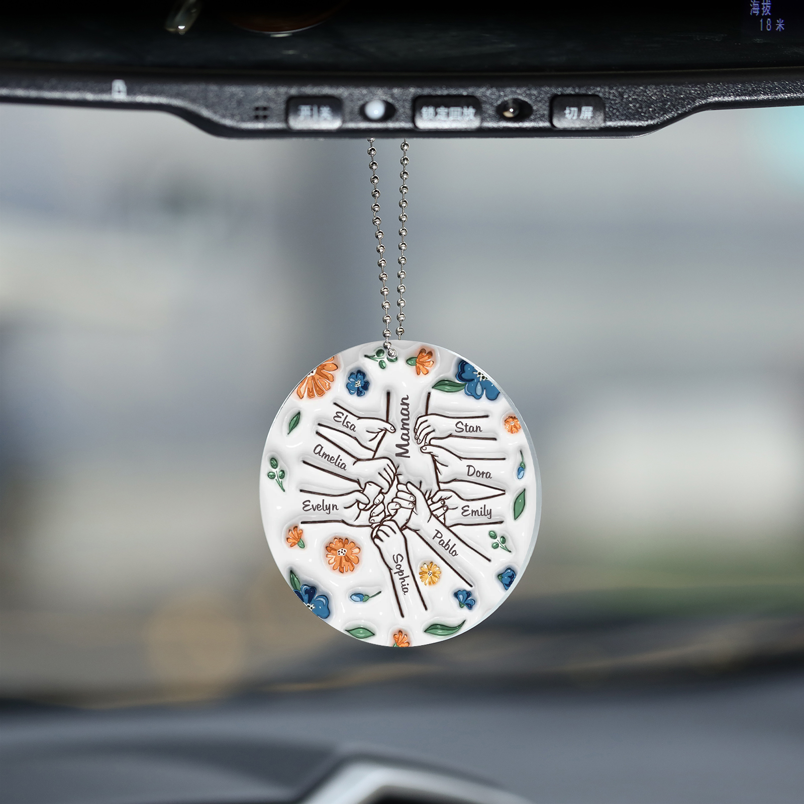 Ornements Acrylique main 9 Prénoms Personnalisés Émotionnel et Pratique Cadeau pour famille | Jessemade