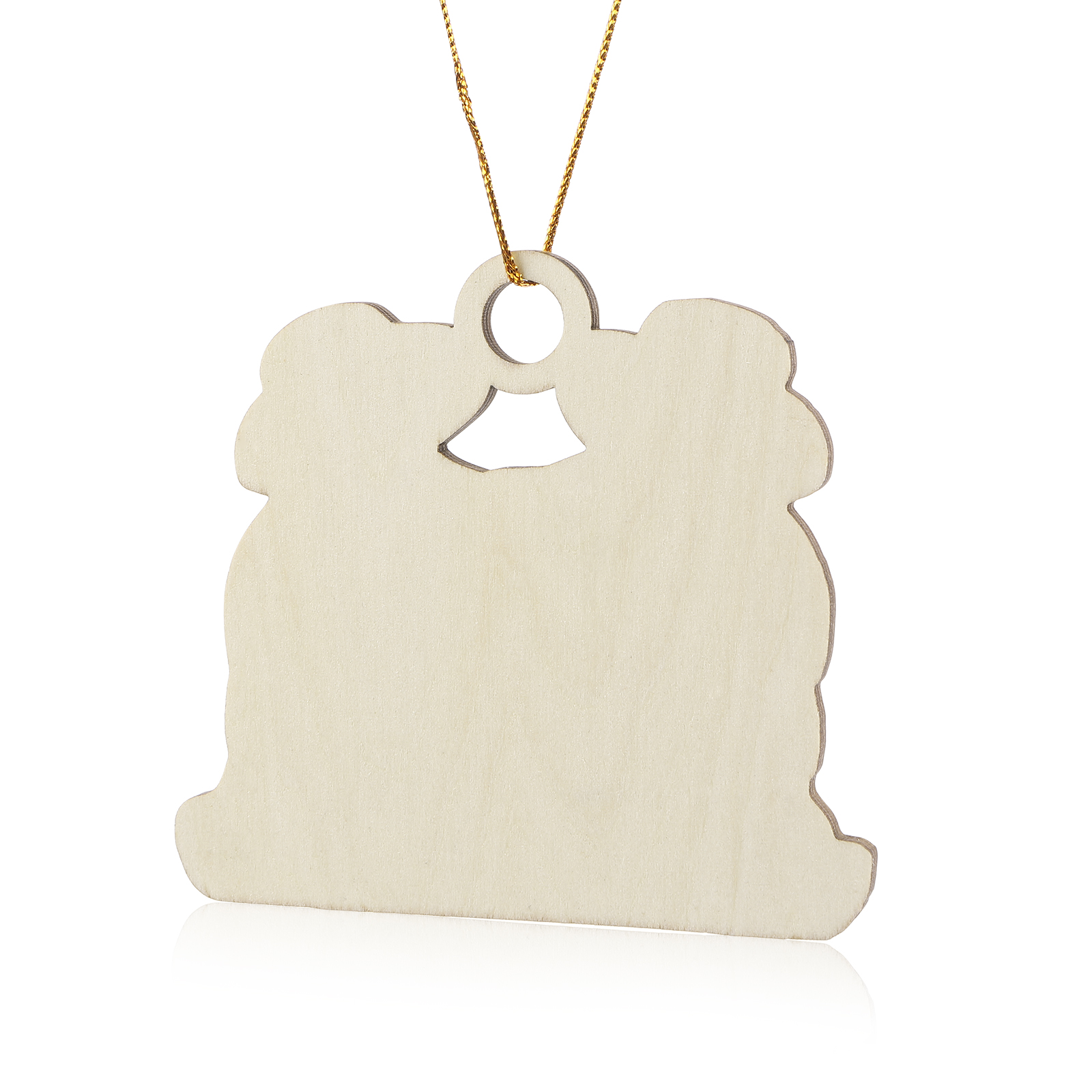 Décoration Sapin Noël en bois bonhommes de sable 3 Prénoms Personnalisés avec Texte Cadeau pour Famille | Jessemade