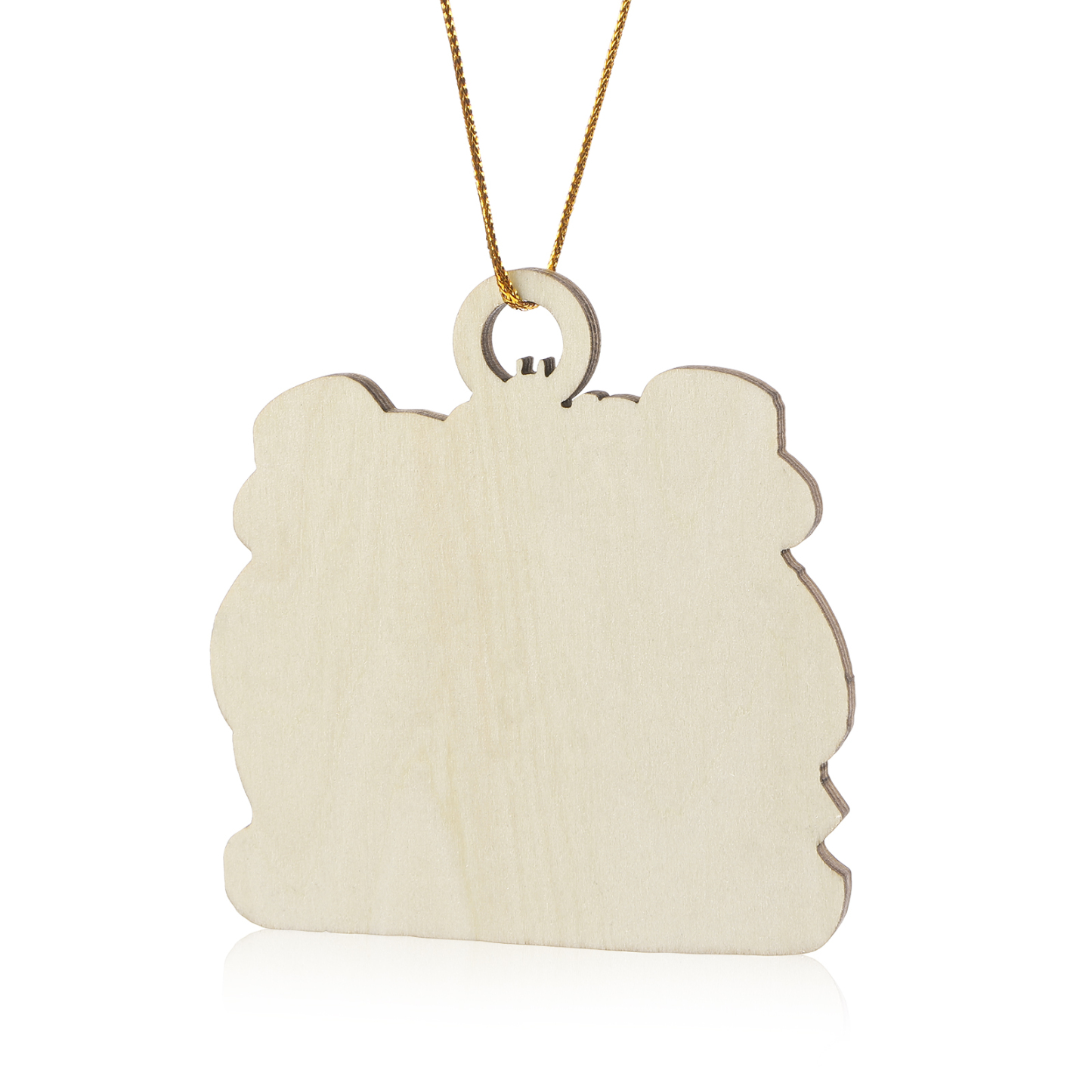 Décoration Sapin Noël en bois bonhommes de sable 6 Prénoms Personnalisés avec Texte Cadeau pour Famille | Jessemade