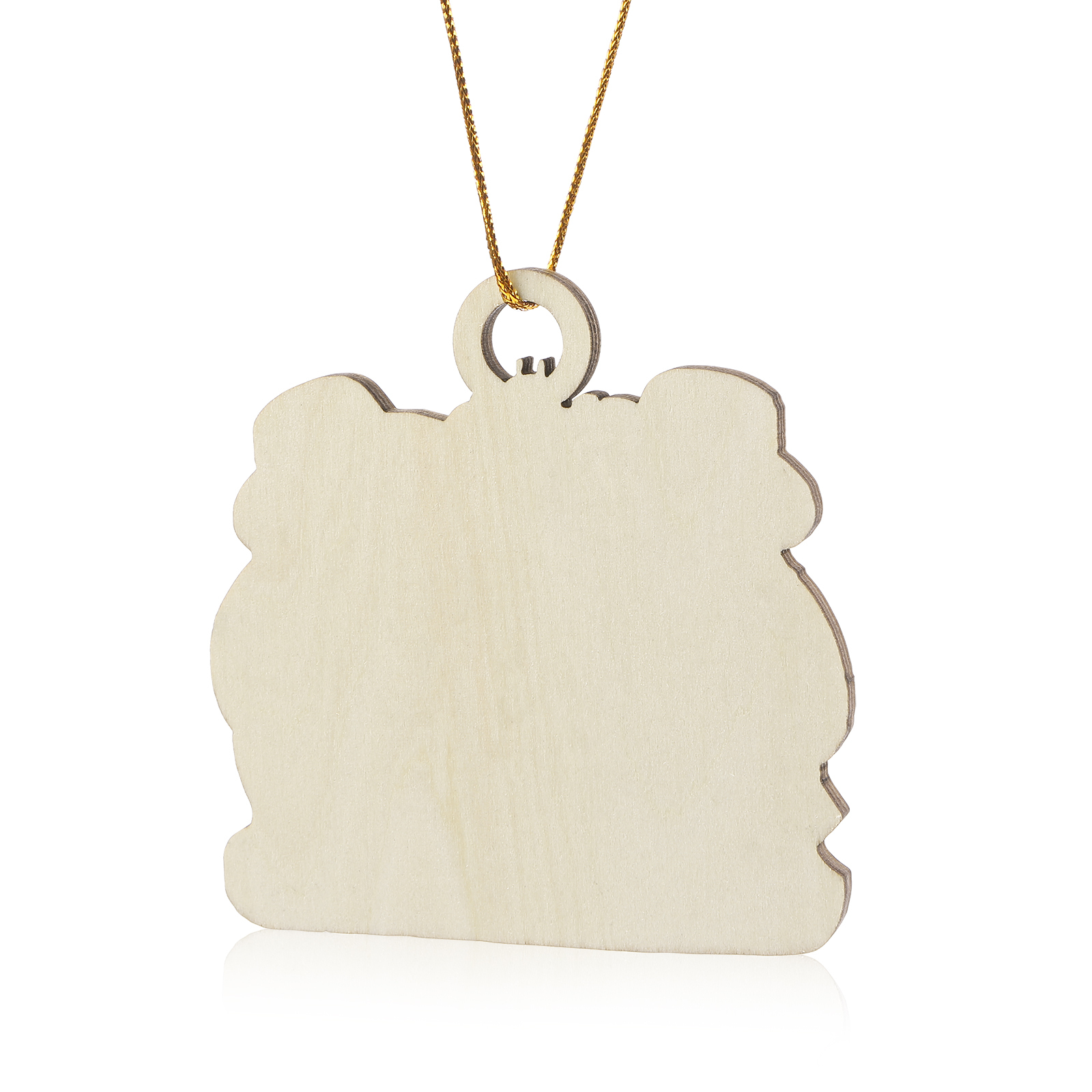 Décoration Sapin Noël en bois bonhommes de sable 6 Prénoms Personnalisés avec Texte Cadeau pour Famille | Jessemade