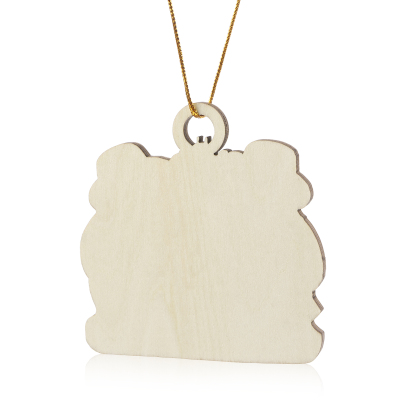 Décoration Sapin Noël en bois bonhommes de sable 6 Prénoms Personnalisés avec Texte Cadeau pour Famille | Jessemade