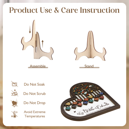 À Mamie Décoration en bois l'arbre des cœurs 14 Prénoms Personnalisés Ornement Famille Cadeau pour mamie | Jessemade