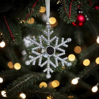 Décoration neige avec Pierre de projection photo Personnalisé Cadeau N