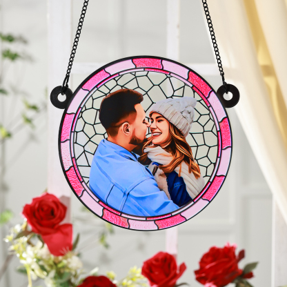 Suspension Murale Personnalisée avec Photo | Cadeau Couple Unique chez Jessemade