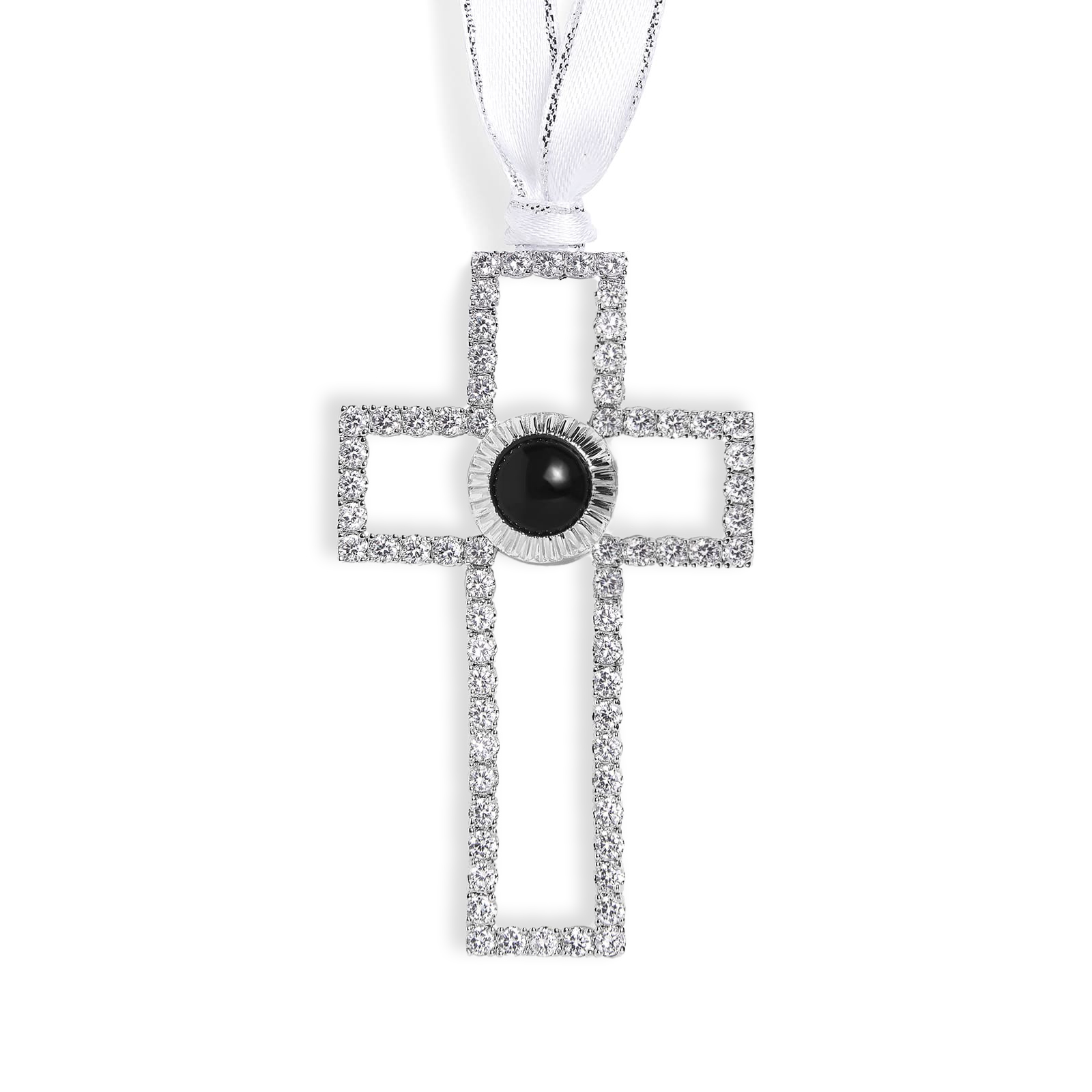 Décoration Croix intemporelle avec Pierre de projection photo Personnalisé Cadeau Noël | Jessemade
