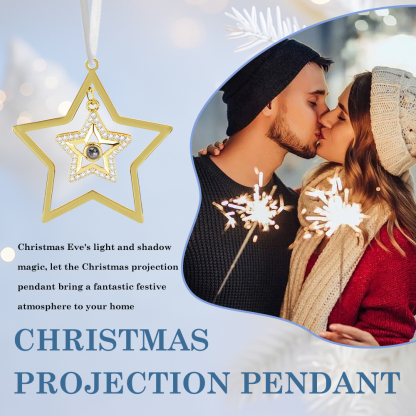 Décoration Pierre de Projection en Forme de l'étoile Personnalisée avec Photo Cadeau Noël | Jessemade
