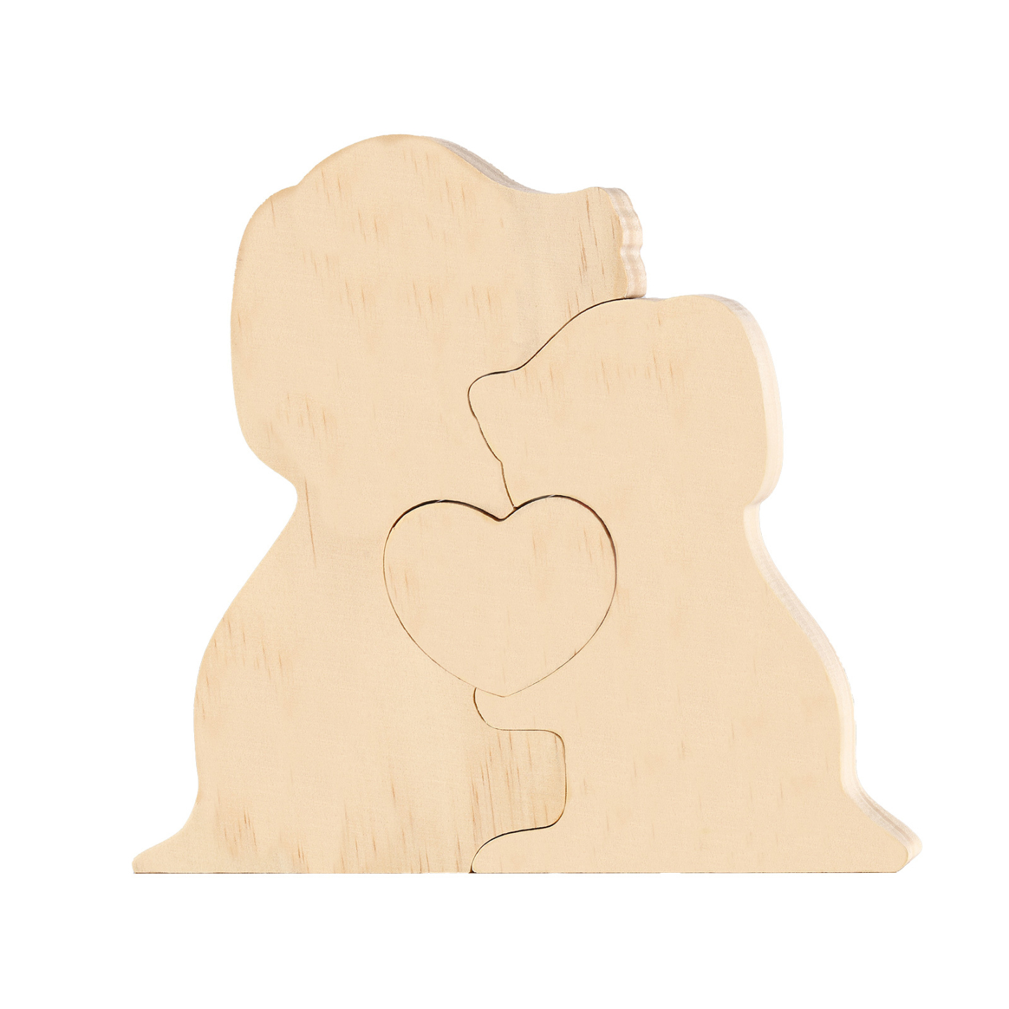 Plaque en bois Personnalisé avec 2 Prénoms et 2 Chiens Cadeau Décoration pour Famille | Jessemade
