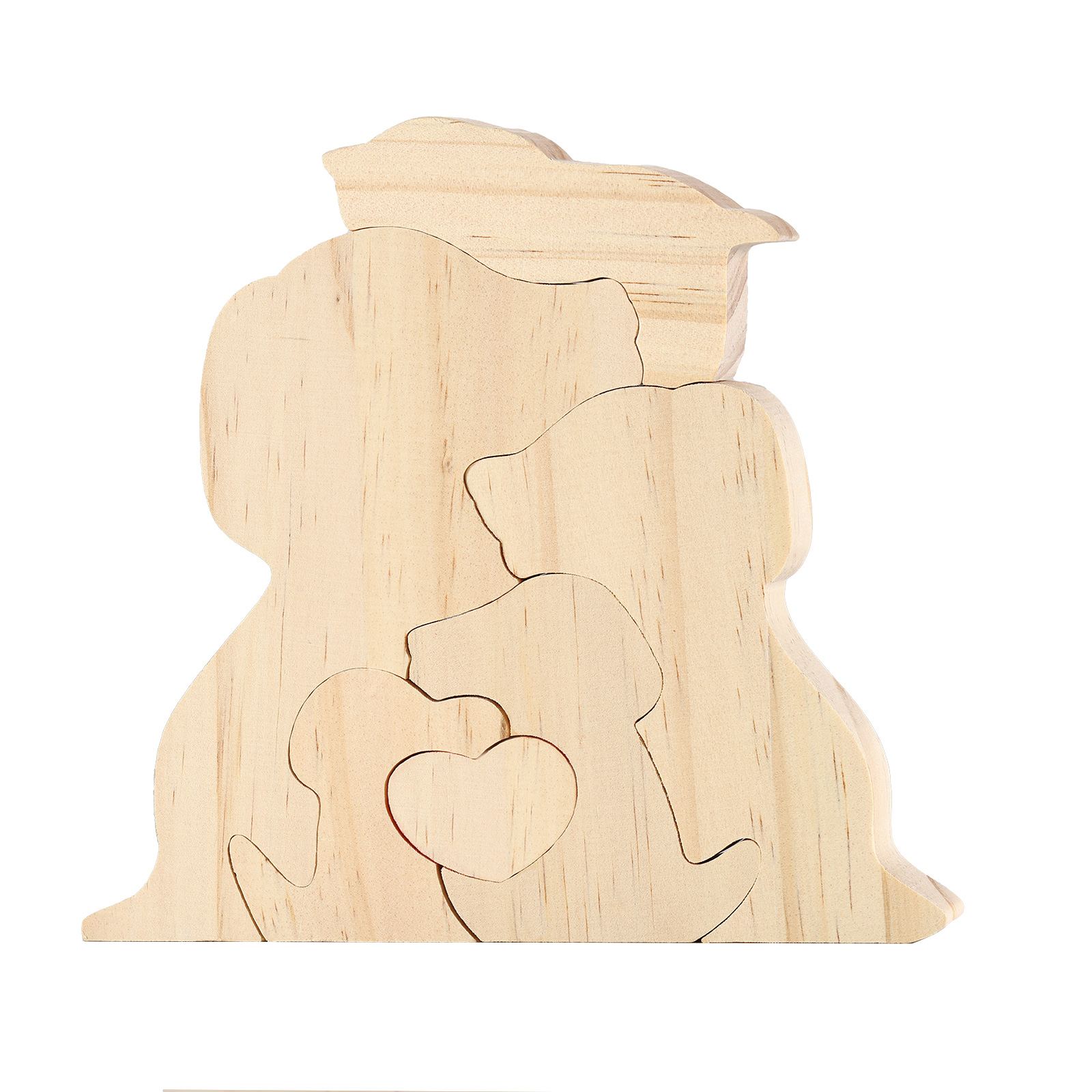 Plaque en bois Personnalisé avec 5 Prénoms et 5 Chiens Cadeau Décoration pour Famille | Jessemade