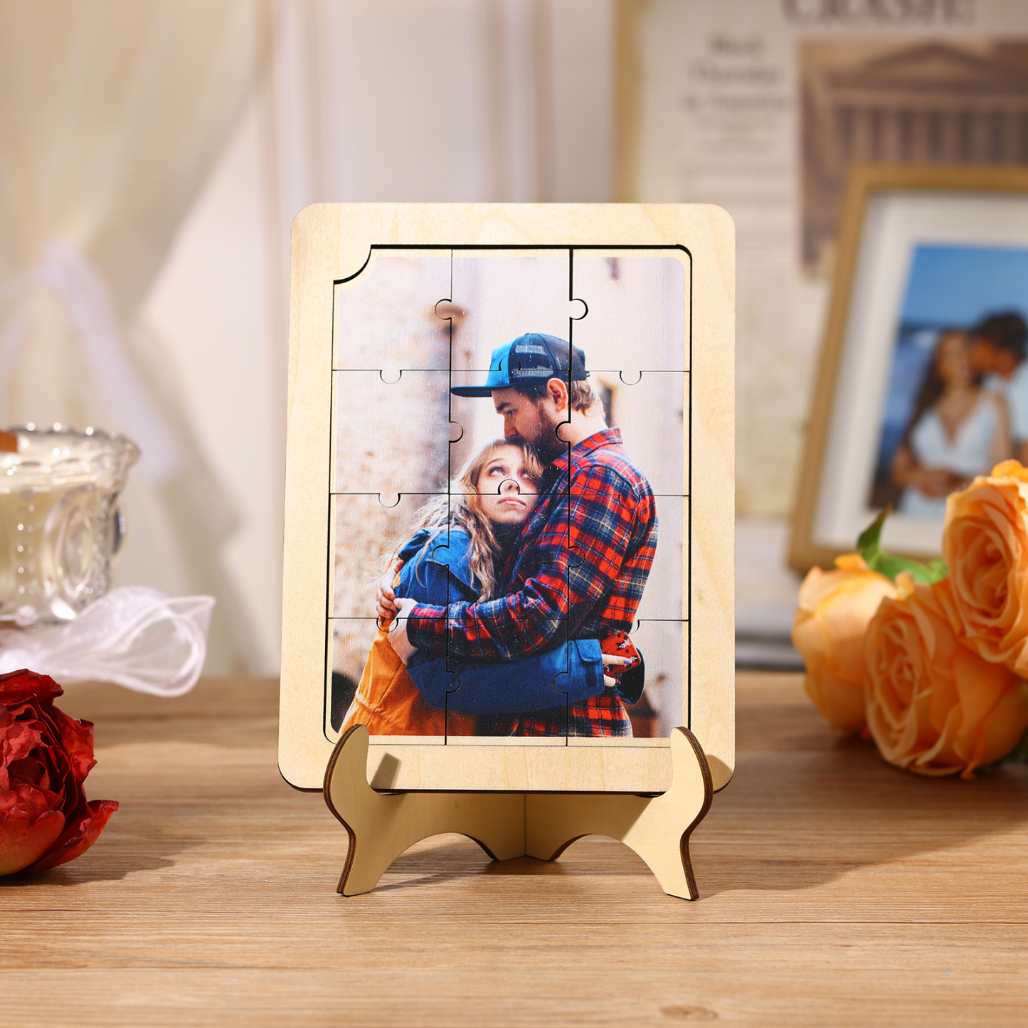 Puzzle Photo Personnalisé en Bois – Cadeau Original et Unique | Jessemade