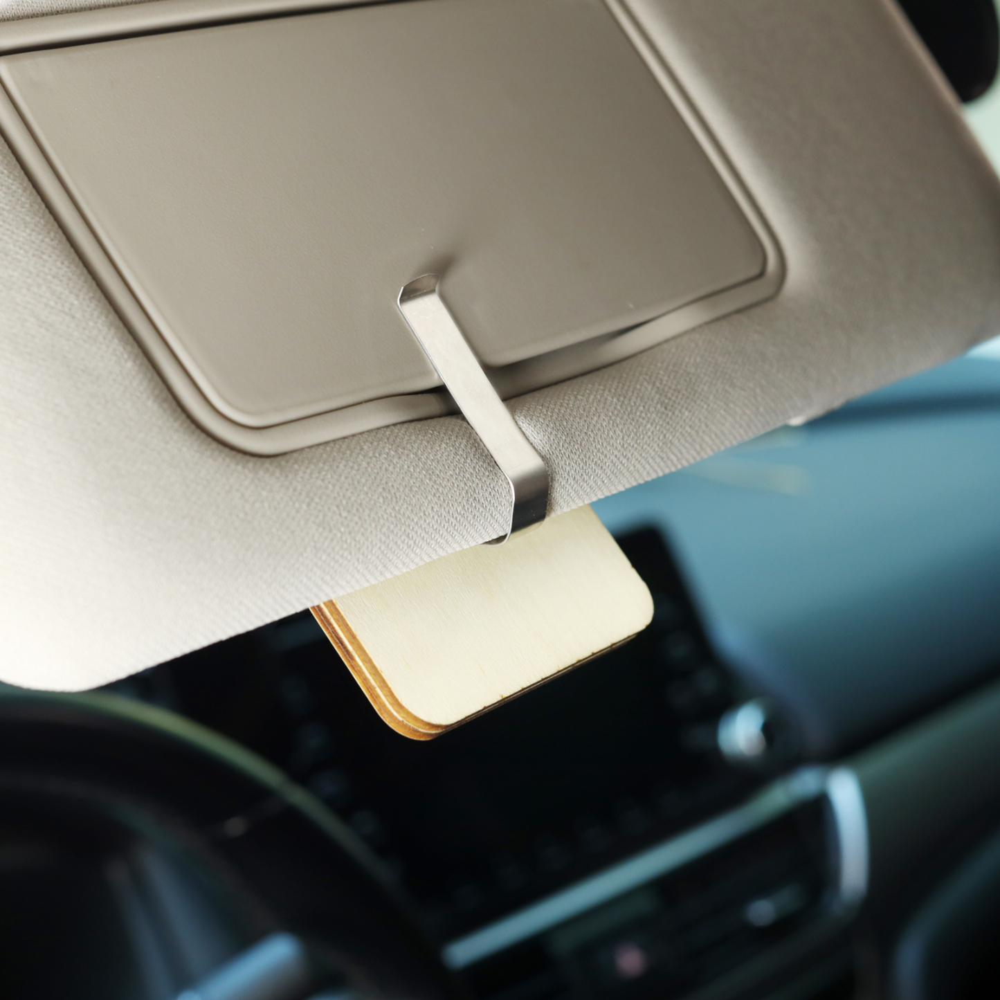 Clip en Bois pour Visière de Voiture Personnalisé avec Photo et Textes Clip de Pare-Soleil Personnalisé|Jessemade