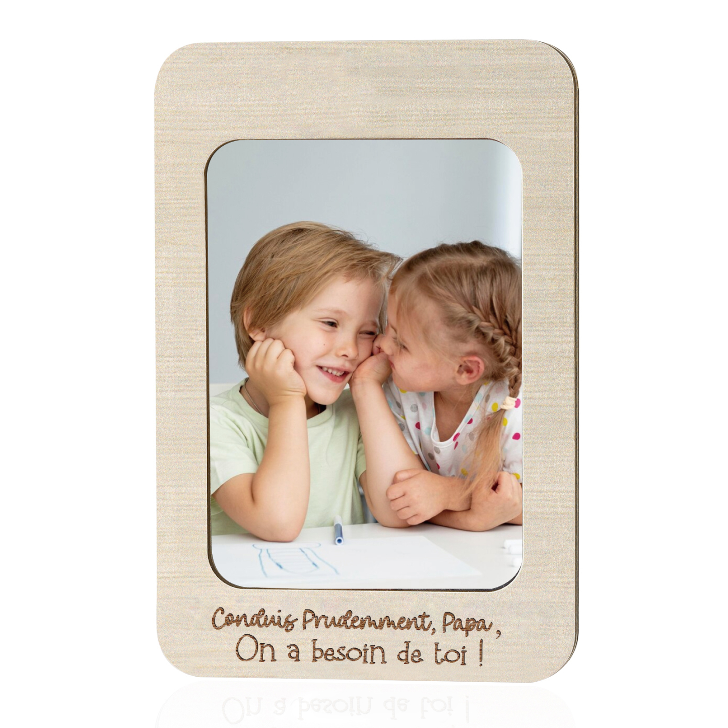 Clip en Bois pour Visière de Voiture Personnalisé avec Photo et Textes Clip de Pare-Soleil Personnalisé|Jessemade