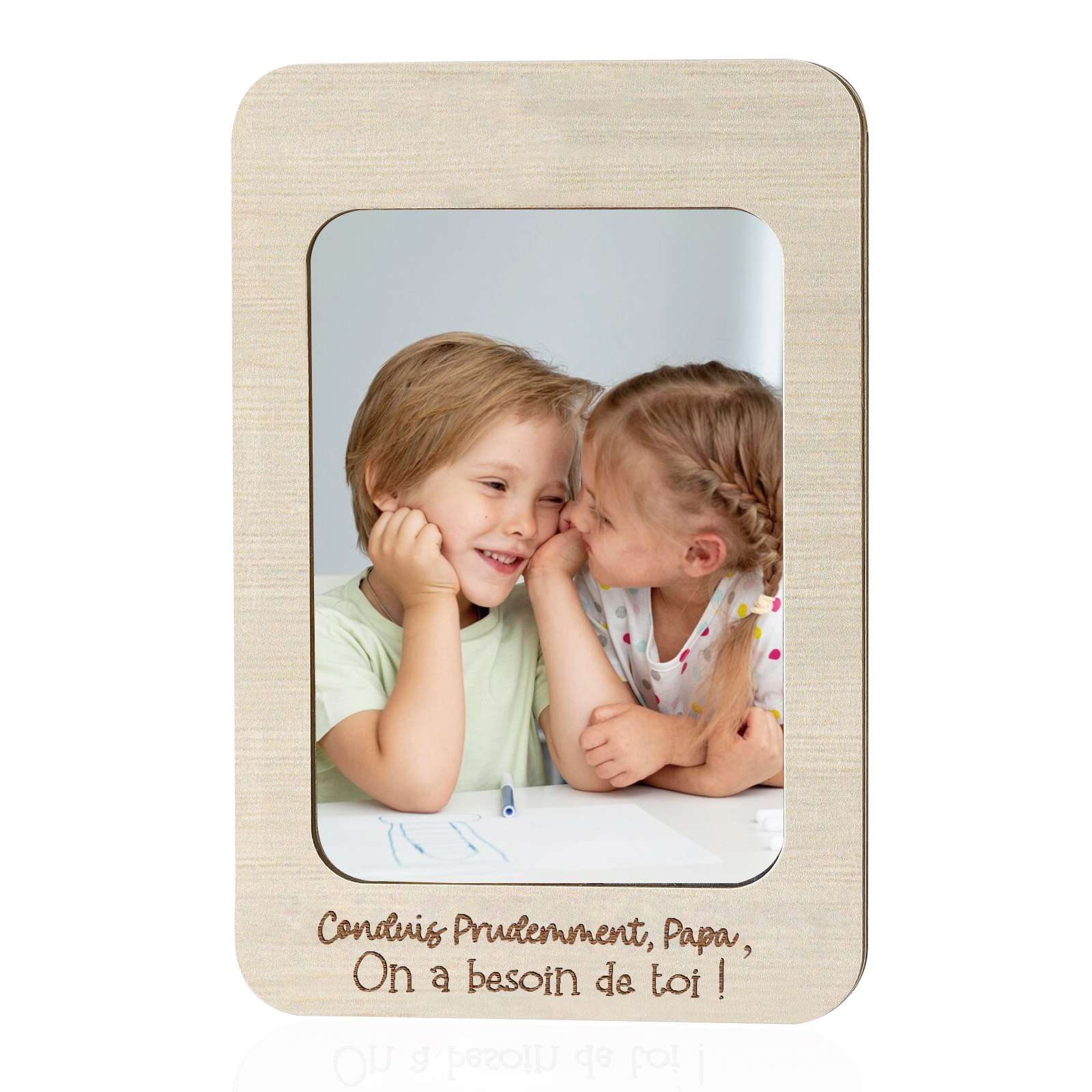 Clip en Bois pour Visière de Voiture Personnalisé avec Photo et Textes Clip de Pare-Soleil Personnalisé|Jessemade