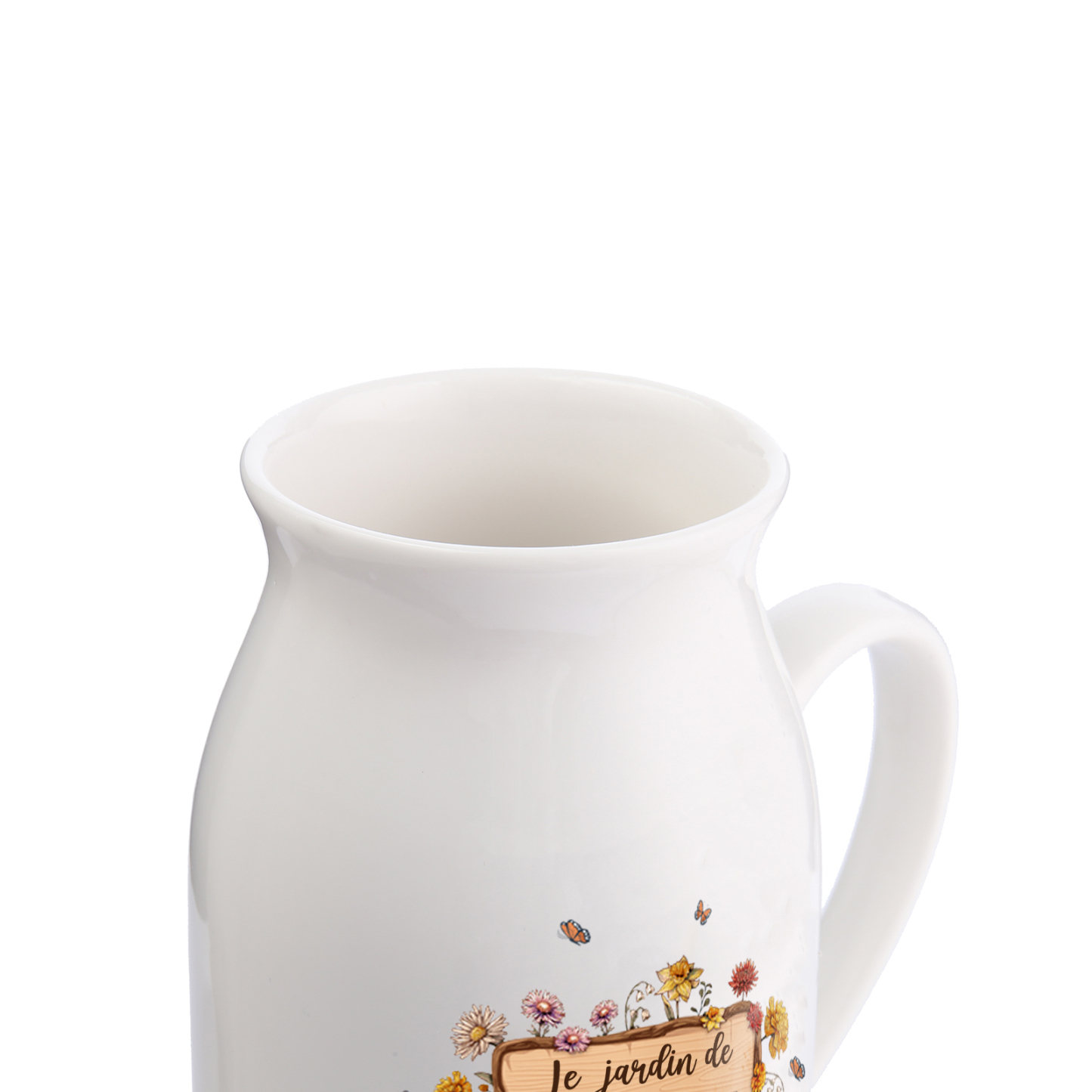 À Maman - Vase à Fleurs 1 Prénom Personnalisé avec 1 Texte Décoration de la Maison (sans plantes) | Jessemade